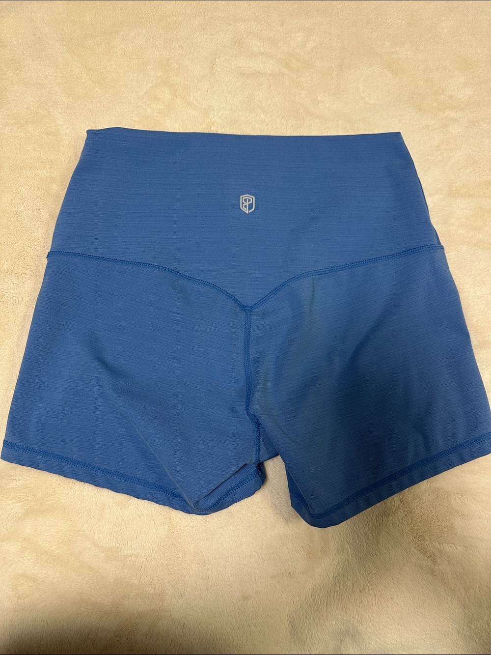 Born Primitive Light Blue High-Waist Performance Shorts